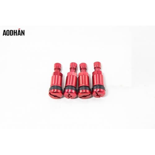 Aodhan V2 Aluminum Valve Stems (Set of 4) Red