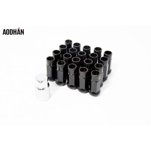 Aodhan XT51 Lug Nuts   Black  12x1.25  Open Ended