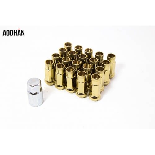 Aodhan XT51 Lug Nuts   Gold  12x1.5  Open Ended