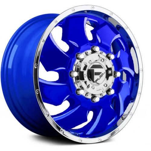 Fuel Dually  Cleaver D239 Front  Custom Solid Color with Chrome Lip  24x8.25  (+118)  8x170