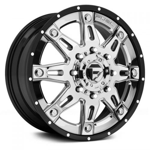 Fuel Dually  Hostage II D233 Front  Chrome with Black Lip  22x8.25  (+127)  8x165.1