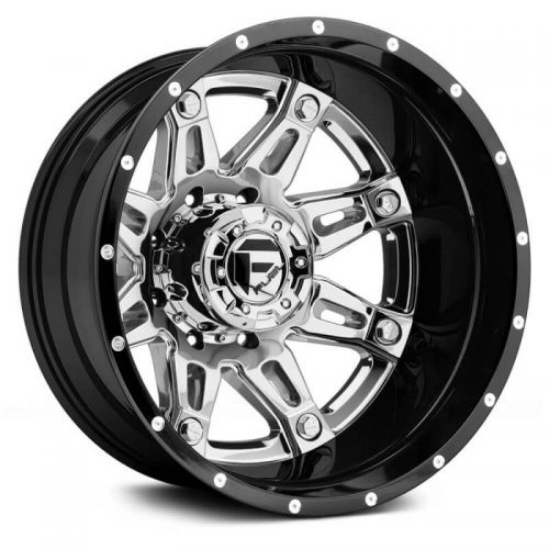 Fuel Dually  Hostage II D233 Rear  Chrome with Black Lip  24x8.25  (-236)  8x210