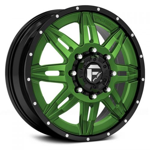 Fuel Dually  Lethal D267 Front  Custom Solid Color with Black Lip  22x8.25  (+127)  8x165.1