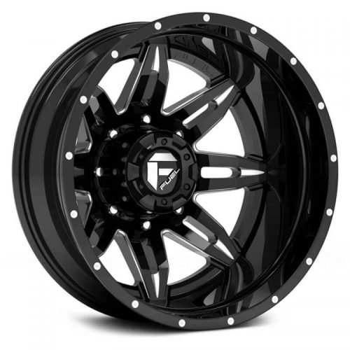 Fuel Dually  Lethal D267 Rear  Black and Milled  24x8.25  (-160)  8x210