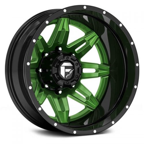 Fuel Dually  Lethal D267 Rear  Custom Solid Color with Black Lip  22x8.25  (-150)  8x200