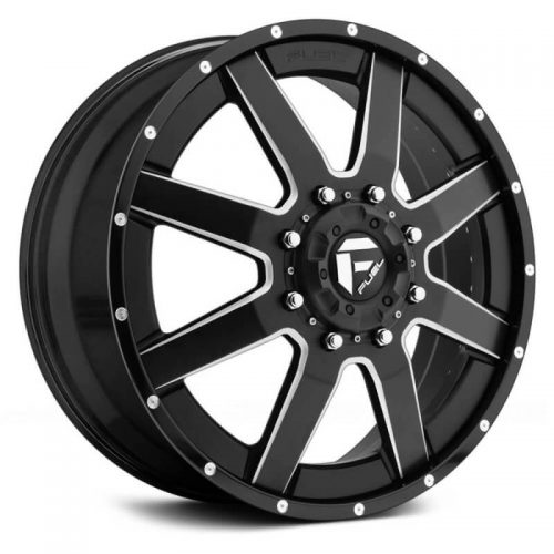 Fuel Dually  Maverick D262 Front  Black and Milled  22x8.25  (+127)  8x165.1