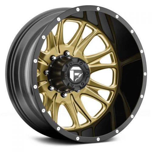 Fuel Dually  Throttle D213 Rear  Custom Solid Color with Black Lip  24x8.25  (-236)  8x210