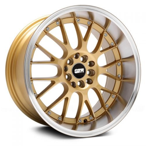 STR Racing  514  Gold with Machined Lip  20x10.5  (+40)  BLANK