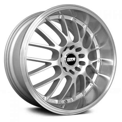 STR Racing  514  Hyper Silver with Machined Lip  18x8.5  (+30)  5x114.3