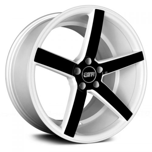 STR Racing  607  White with Black Spokes  20x10.5  (+20)  5x115