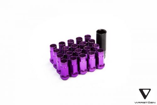 Varrstoen V48 Extended Lug Nuts  Chrome Purple  12x1.25  Open Ended