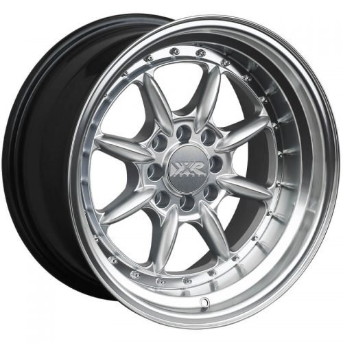 XXR  002.5  Hyper Silver with Machined Lip  15x8  (+20)  4x100/4x114.3