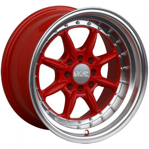 XXR  002.5  Red with Machined Lip  16x8  (+0)  4x100/4x114.3