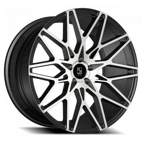 Koko Kuture  Funen  Gloss Black with Machined Face  24x10  (+30)  5x130