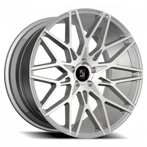 Koko Kuture  Funen  Gloss Silver with Machined Face  24x10  (+30)  5x130