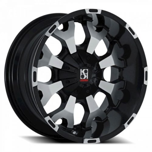 Koko Solid  Force  Semi Gloss Black with Ball Cut Details  20x10  (-24)  BLANK