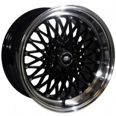MST Tuner  MT16  Black with Machined Lip  17x9  (+20)  5x114.3