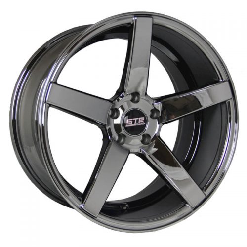 STR Racing  607  Black Chrome  20x9  (+35)  5x114.3