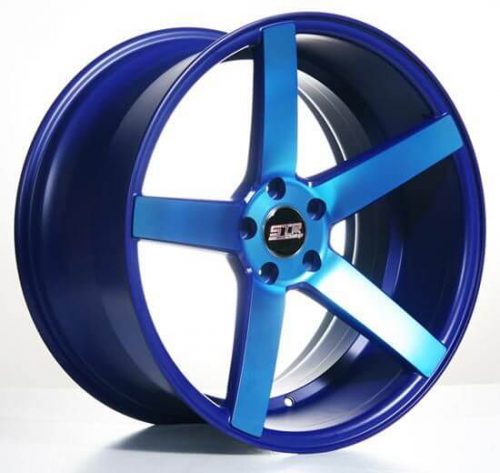 STR Racing  607  Sky Blue  22x9  (+15)  5x127