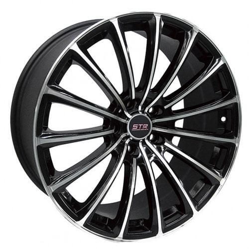 STR Racing  611  Black with Machined Face  19x8.5  (+35)  5x120