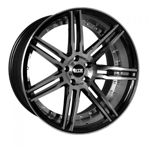 STR Racing  619  Black with Machined Face  20x9  (+35)  5x114.3