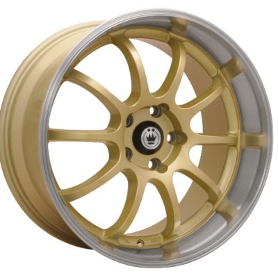 Konig  Lightning  Gold with Machined Lip  15x7  (+38)  4x100