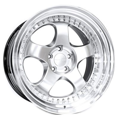 Varrstoen  ES6  Hyper Silver with Machined Lip  18x9.5  (+35)  5x100