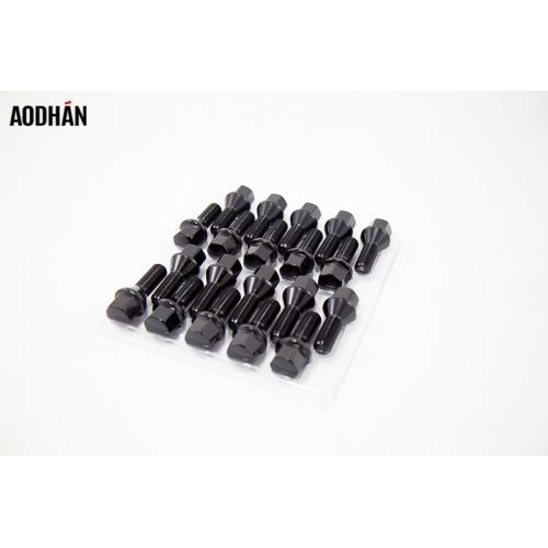 Aodhan LB55 Lug Bolts   Black  12x1.25  Closed End