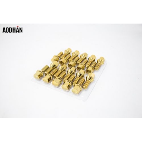 Aodhan LB55 Lug Bolts   Gold  12x1.25  Closed End