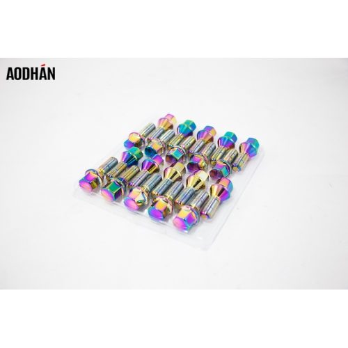 Aodhan LB55 Lug Bolts   Neo Chrome  12x1.5  Closed End