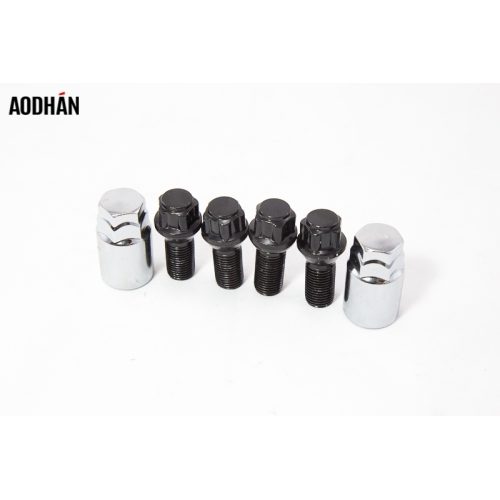 Aodhan LKB51 Locking Lug Bolts   Black  12x1.25  Closed End