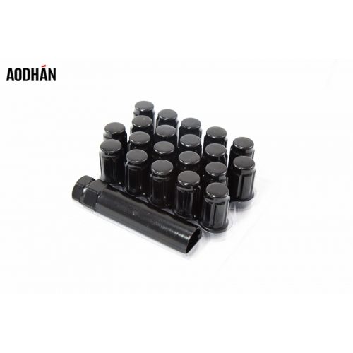 Aodhan SPL35 Spline Acorn   Black  12x1.25  Closed End