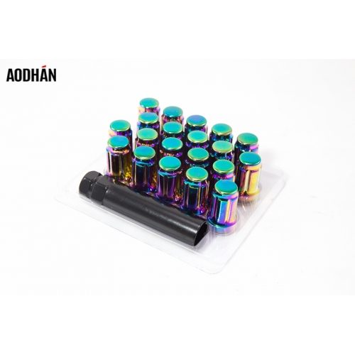 Aodhan SPL35 Spline Acorn   Neo Chrome  12x1.25  Closed End