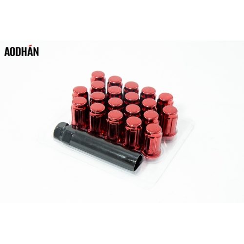 Aodhan SPL35 Spline Acorn   Red  12x1.5  Closed End