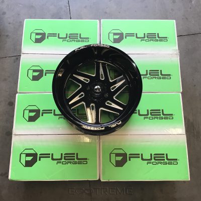 Fuel Forged FF56 Black and Milled 22x12 -51 6x5.5/6x139.7