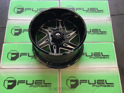 Fuel Forged FF56  Black and Milled 22x12 (-51) Set of 4 Wheels - Image 3