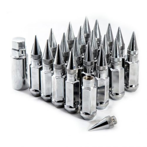 Aodhan XT92 Spiked Lug Nuts  Chrome  12x1.25  Removable Tip