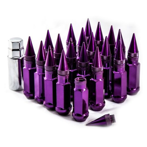 Aodhan XT92 Spiked Lug Nuts  Purple  12x1.25  Removable Tip