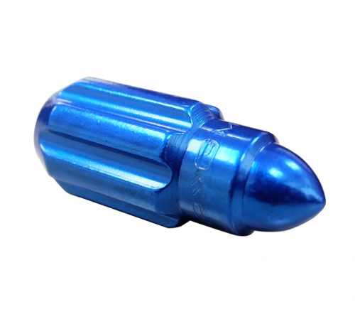 NRG 500 Series Steel Lug Nut Bullet Set  Blue 12x1.25 Closed End - Image 3