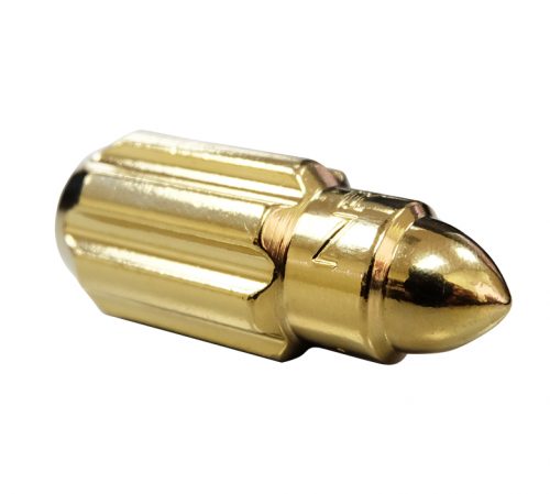 NRG 500 Series Steel Lug Nut Bullet Set  Chrome Gold 12x1.25 Closed End - Image 3