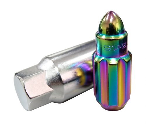 NRG 500 Series Steel Lug Nut Bullet Set  Neochrome 12x1.25 Closed End - Image 5