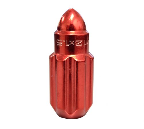 NRG 500 Series Steel Lug Nut Bullet Set  Red 12x1.25 Closed End - Image 2