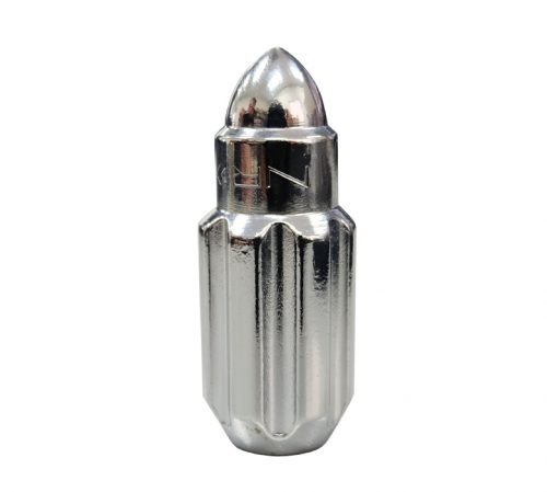 NRG 500 Series Steel Lug Nut Bullet Set  Silver 12x1.5 Closed End - Image 2