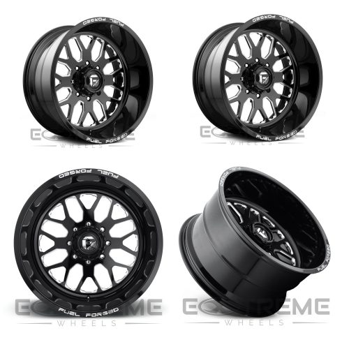 Fuel Forged FF19 Solid Satin Black 22x10 (-25) 8x170 Wheel Package