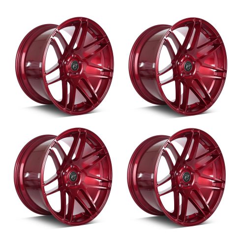 Forgestar F14 Super Deep Concave Blood Red Wheel Package