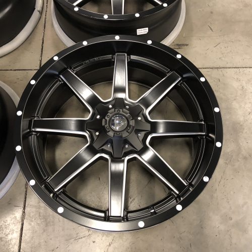 Fuel 1 Piece Maverick D538 Black and Milled 24x10 Wheels - Image 3