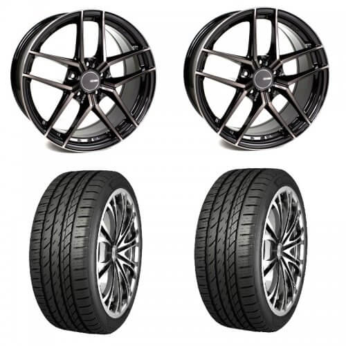 Enkei TY5 Pearl Black Wheel + Tire Package