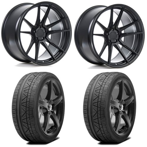 Rohana RF2 Matte Black Wheels and Nitto Invo Tire Package