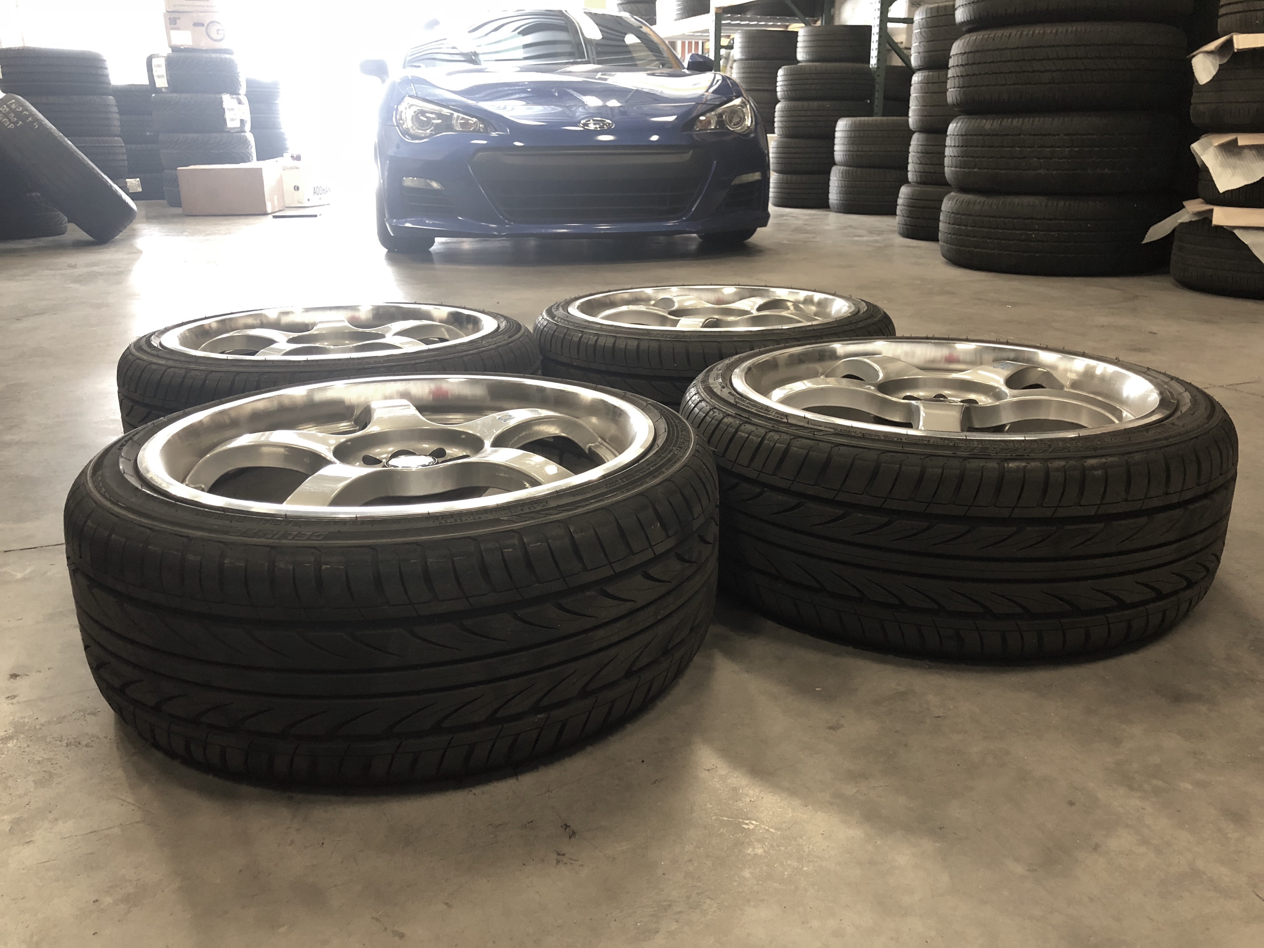 Gramlight 57 Pro Gunmetal 18x8 (+40) 5x100 Wheels and Tires