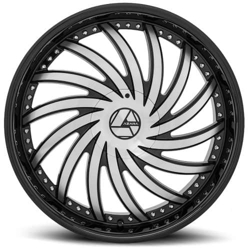 Azara  AZA-508  Gloss Black and Machined  32x10  (+15)  BLANK